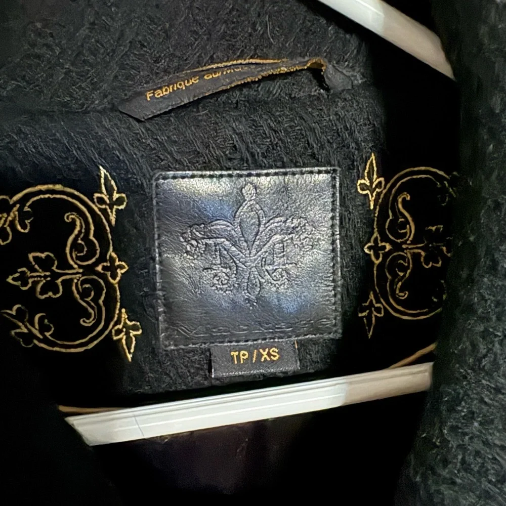 Mackage Black Trench Coat with Belt - Picture 6 of 13